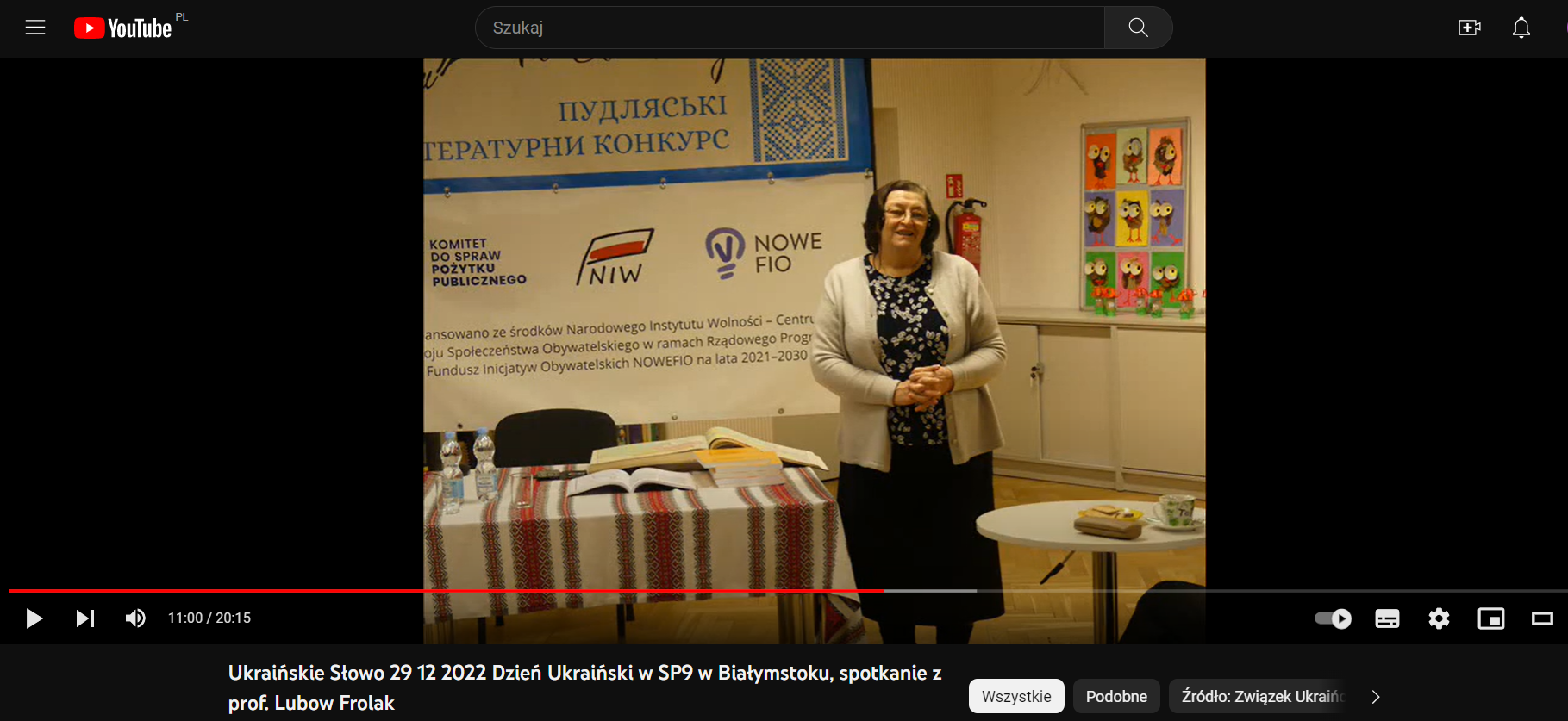 Prof. dr hab. Lubow Frolak, prowadząca warsztaty w audycji „Ukraińskie Słowo”